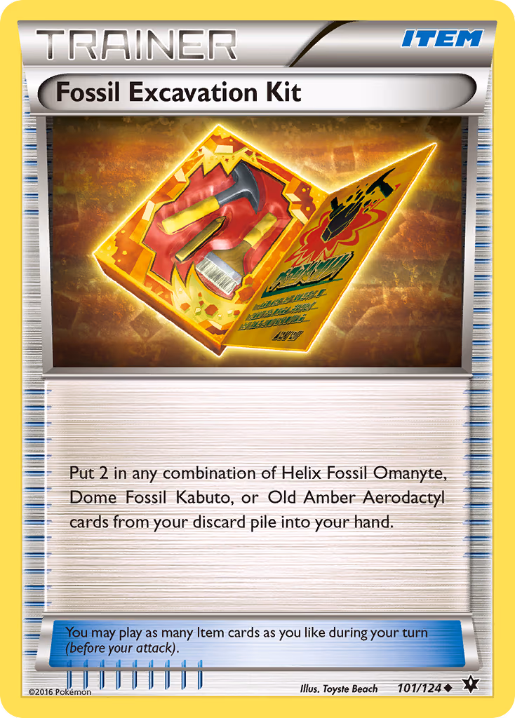 Fossil Excavation Kit - Uncommon (101/124)