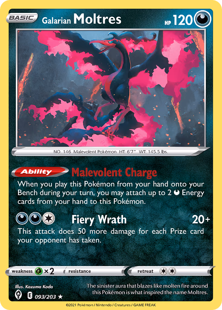 Galarian Moltres - Holo Rare (093/203)