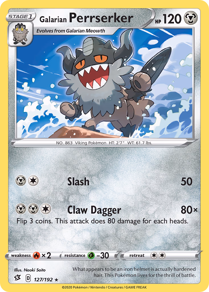 Galarian Perrserker - Rare (127/192)
