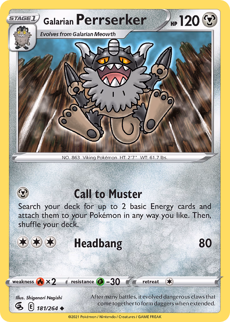 Galarian Perrserker - Uncommon (181/264)