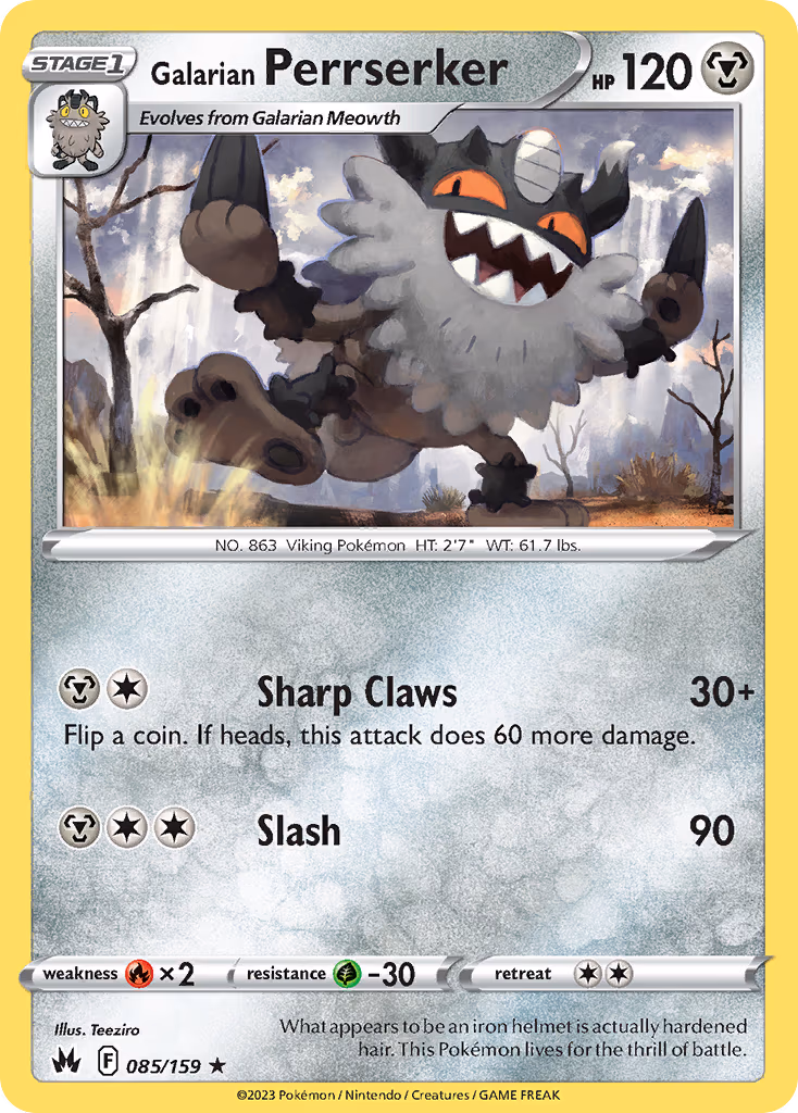Galarian Perrserker - Rare (085/159)
