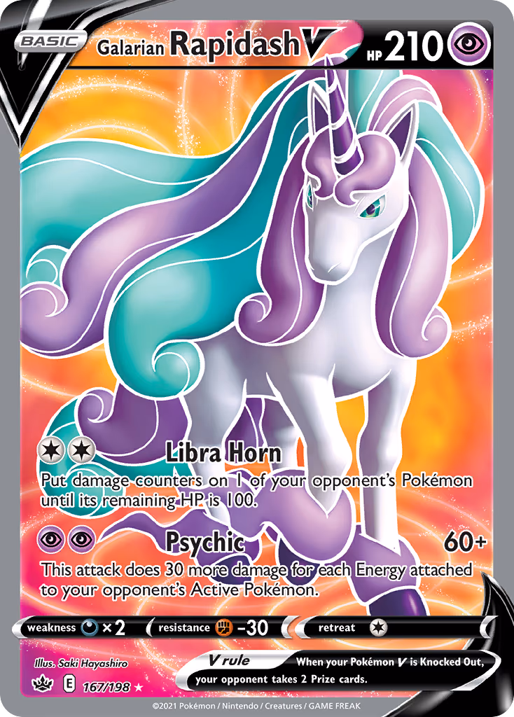 Galarian Rapidash V - Ultra Rare (167/198)