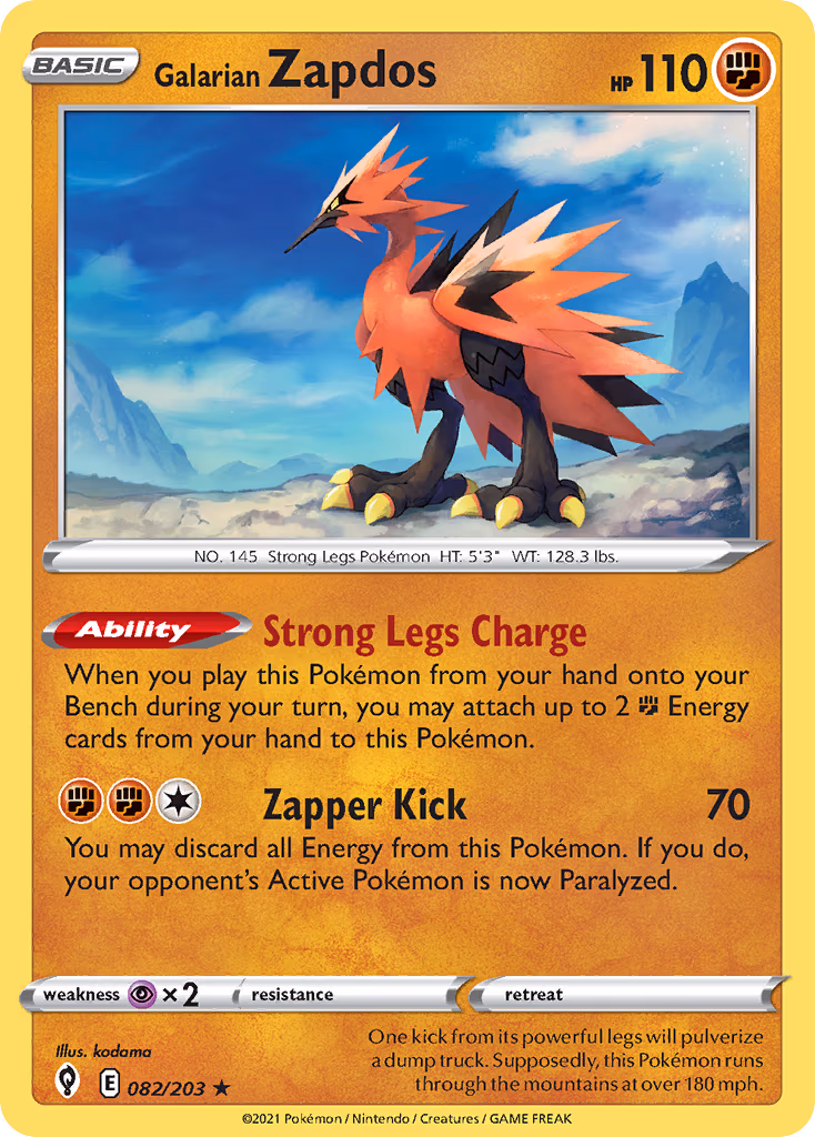 Galarian Zapdos - Holo Rare (082/203)
