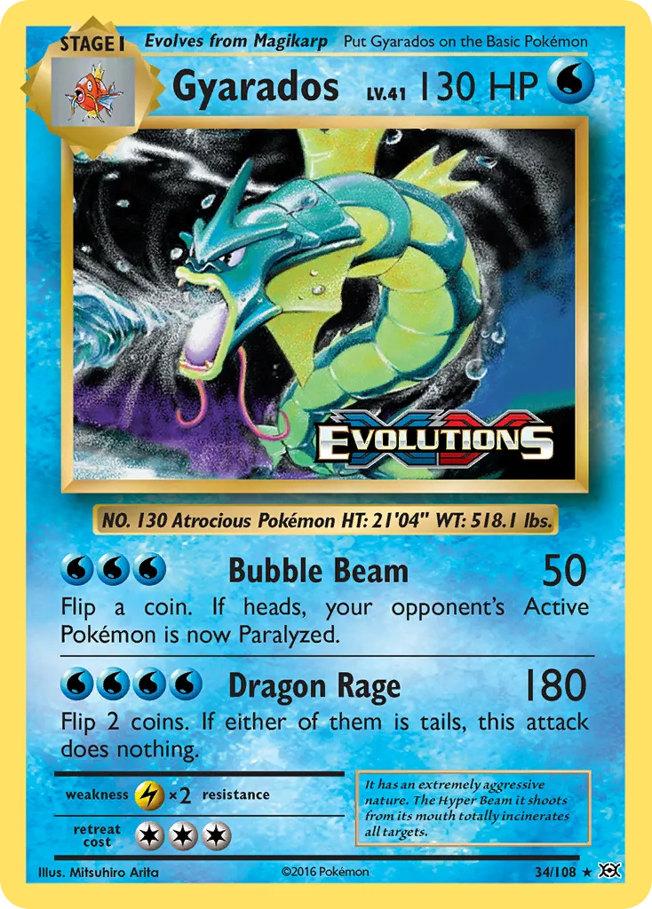Gyarados - Holo Rare (34/108)