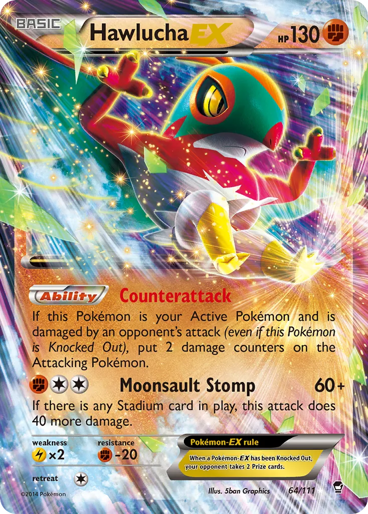 Hawlucha EX - Ultra Rare (64/111)