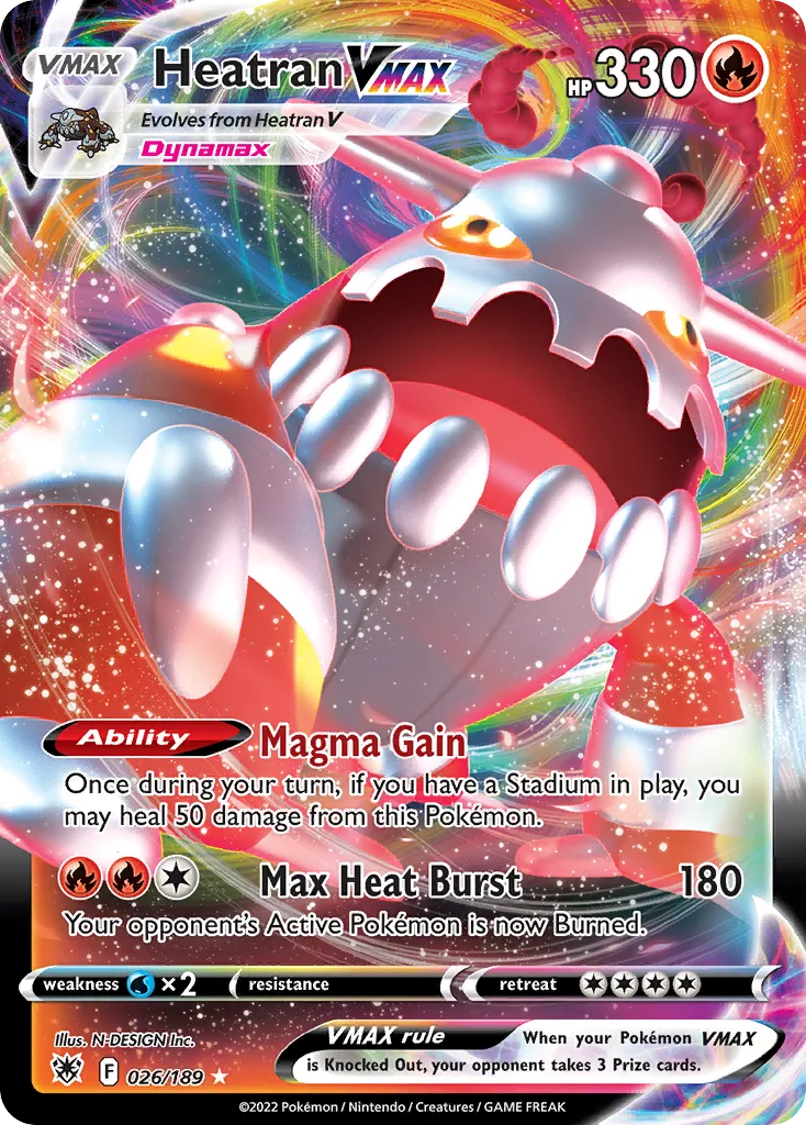 Heatran VMAX - Ultra Rare (026/189)