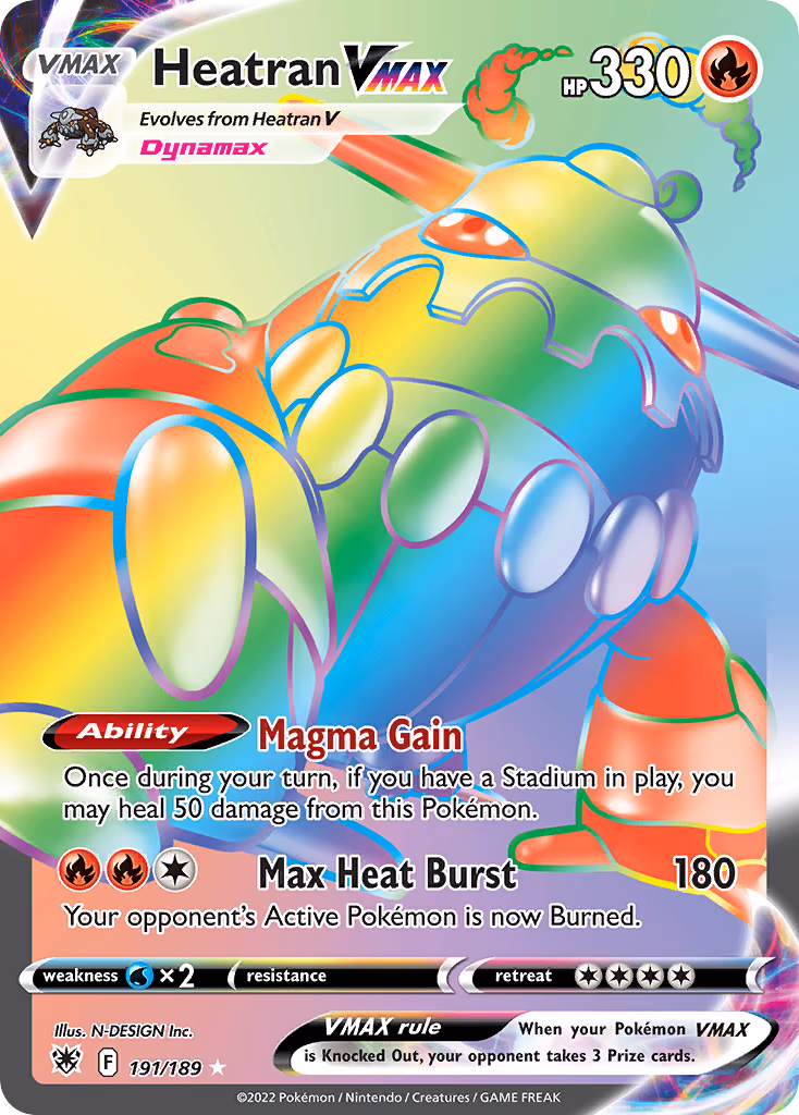 Heatran VMAX - Secret Rare (191/189)