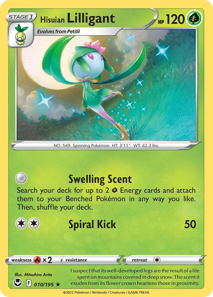 Hisuian Lilligant - Rare (010/195)