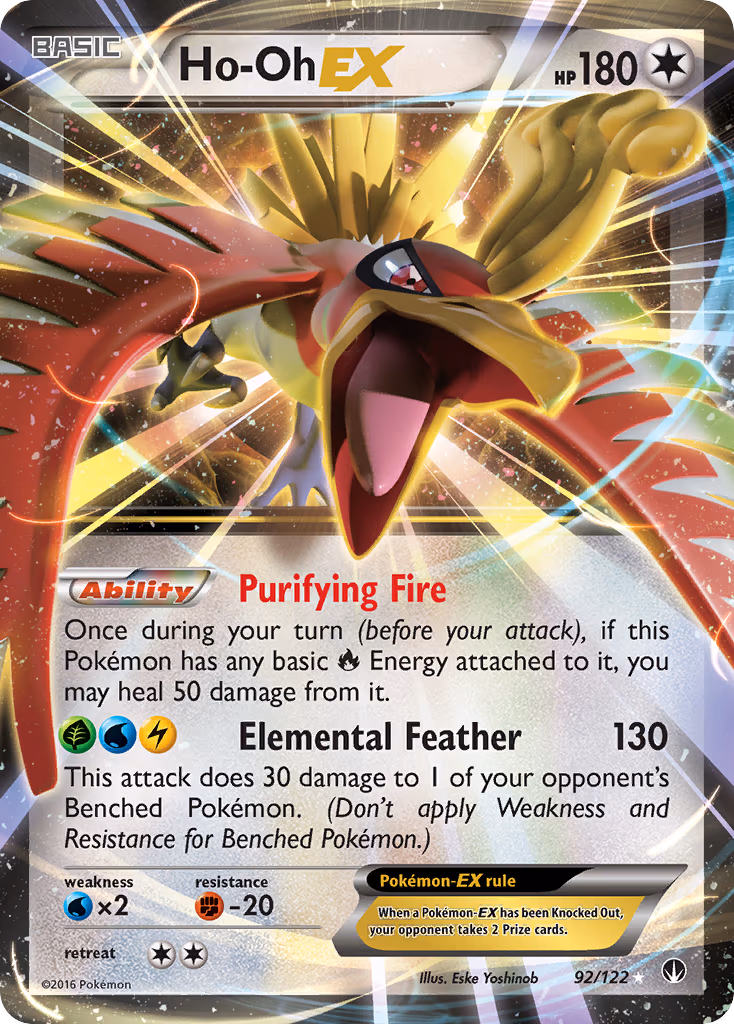 Ho-Oh EX - Ultra Rare (92/122)