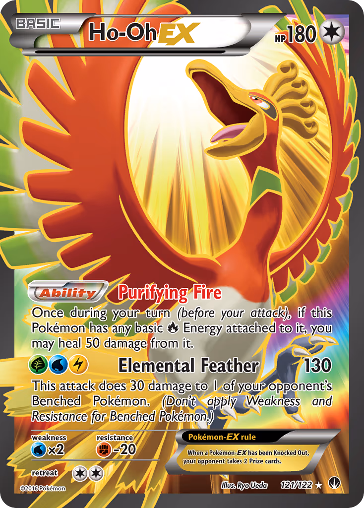 Ho-Oh EX - Ultra Rare (121/122)
