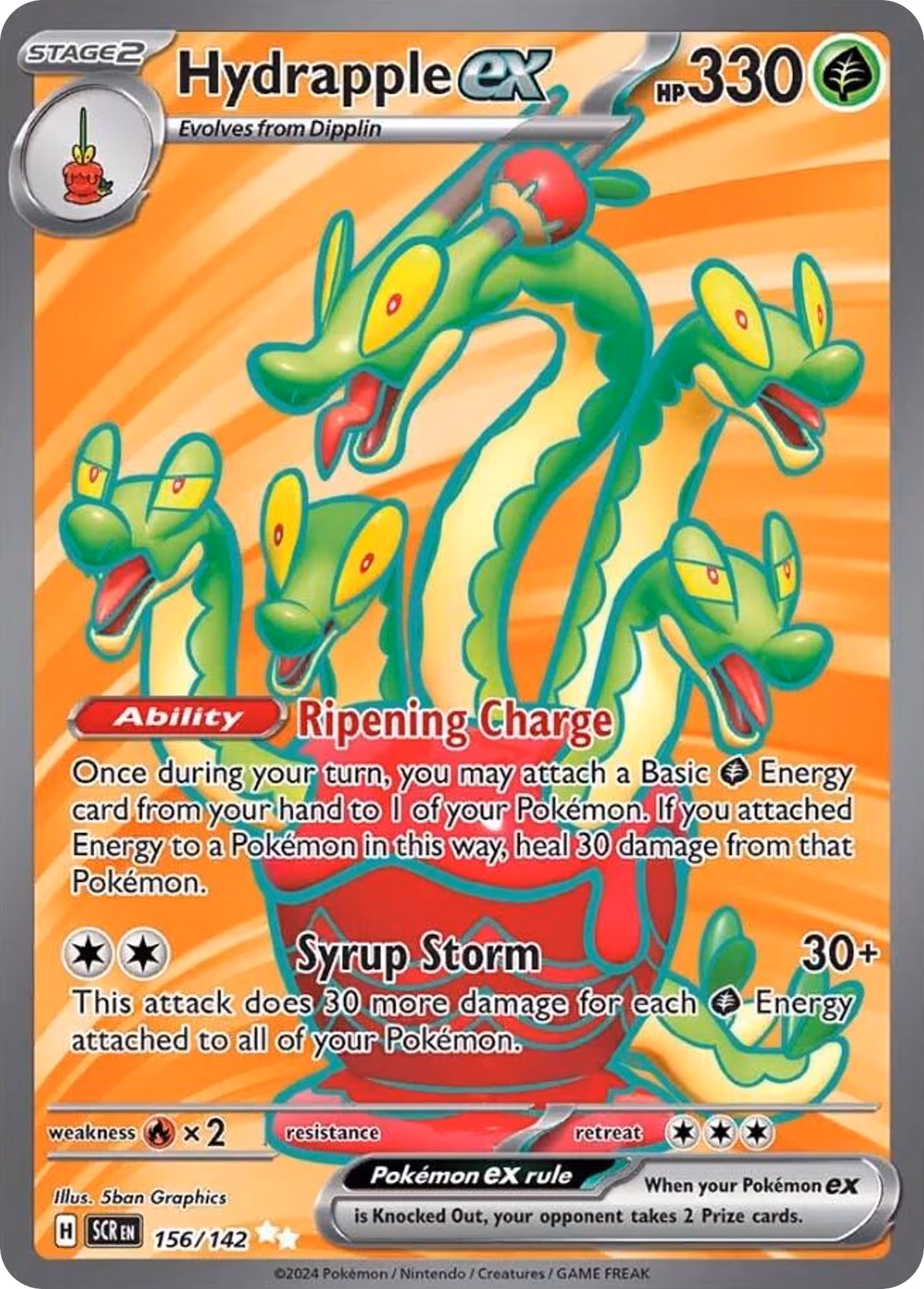 Hydrapple ex - Ultra Rare (156/142)