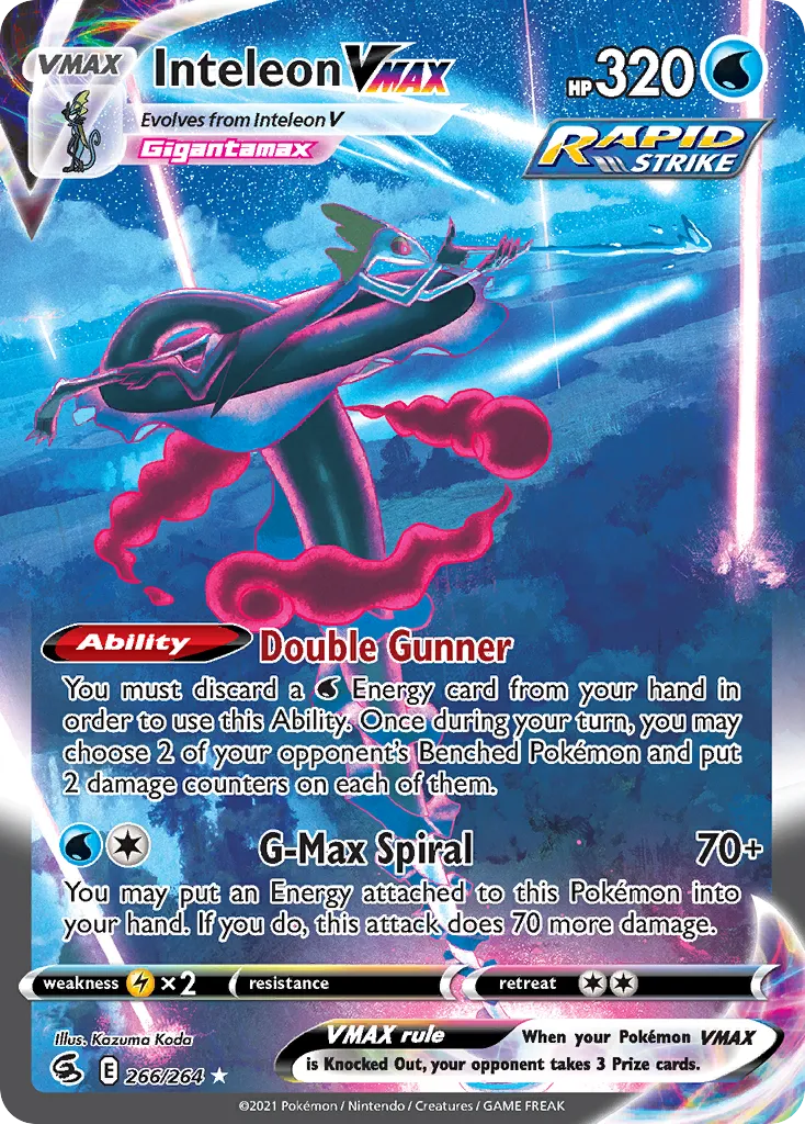 Inteleon VMAX - Secret Rare (266/264)