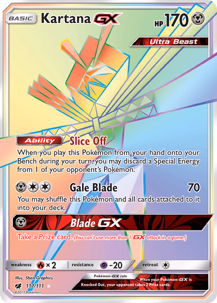 Kartana GX - Secret Rare (117/111)