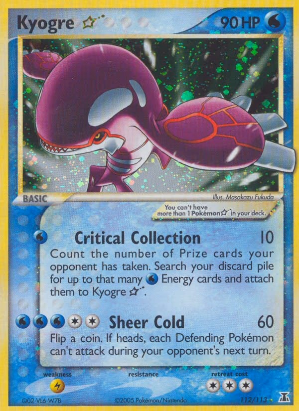 Kyogre Star - Ultra Rare (112/113)