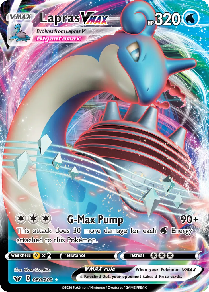 Lapras VMAX - Ultra Rare (050/202)