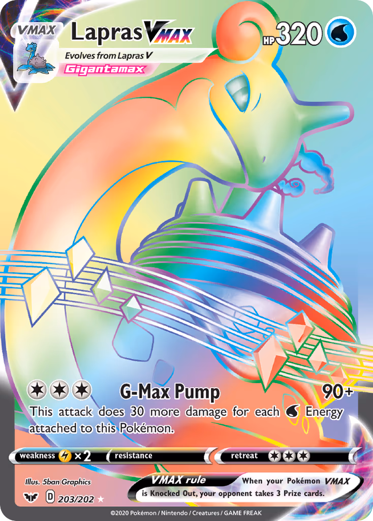 Lapras VMAX - Secret Rare (203/202)
