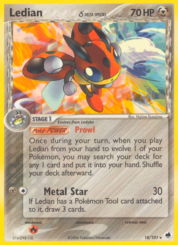 Ledian (Delta Species) - Rare (18/101)