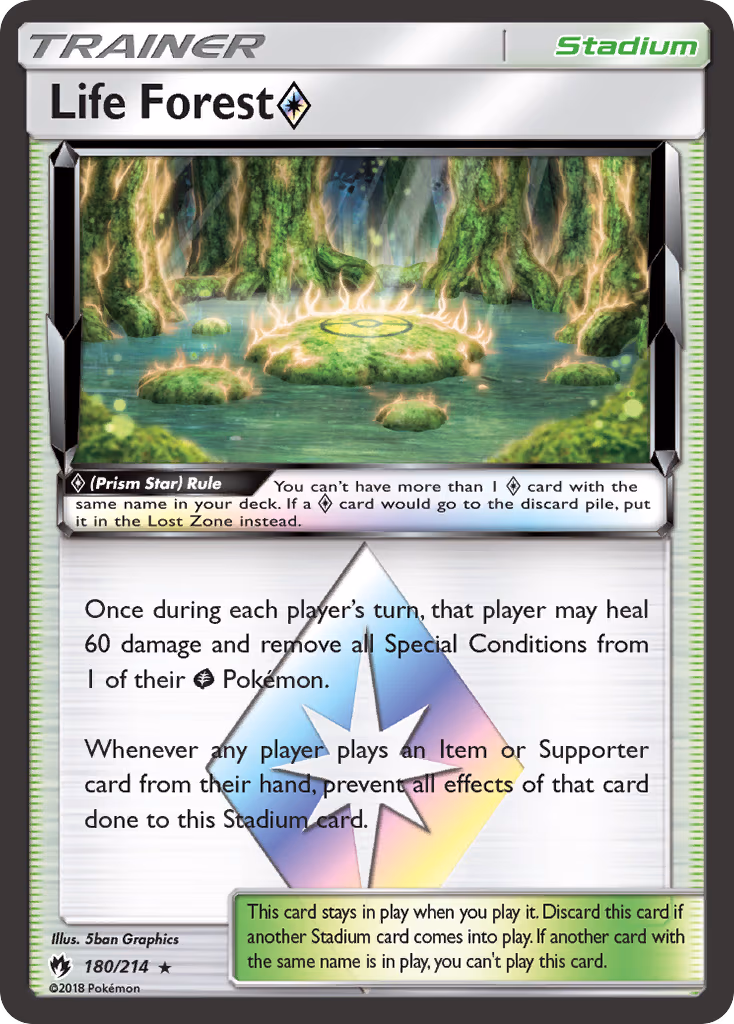 Life Forest Prism Star - Prism Rare (180/214)