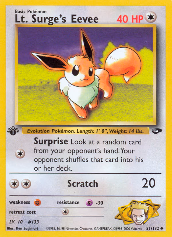 Lt. Surge's Eevee - Uncommon (051/132)