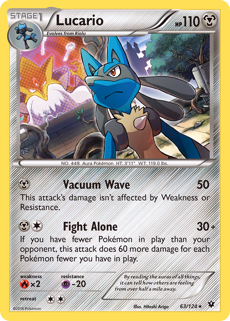 Lucario - Holo Rare (63/124)
