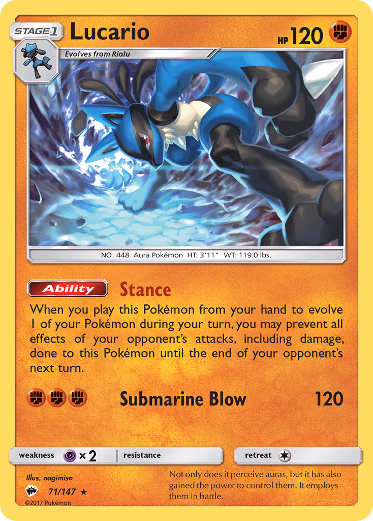 Lucario - Holo Rare (71/147)