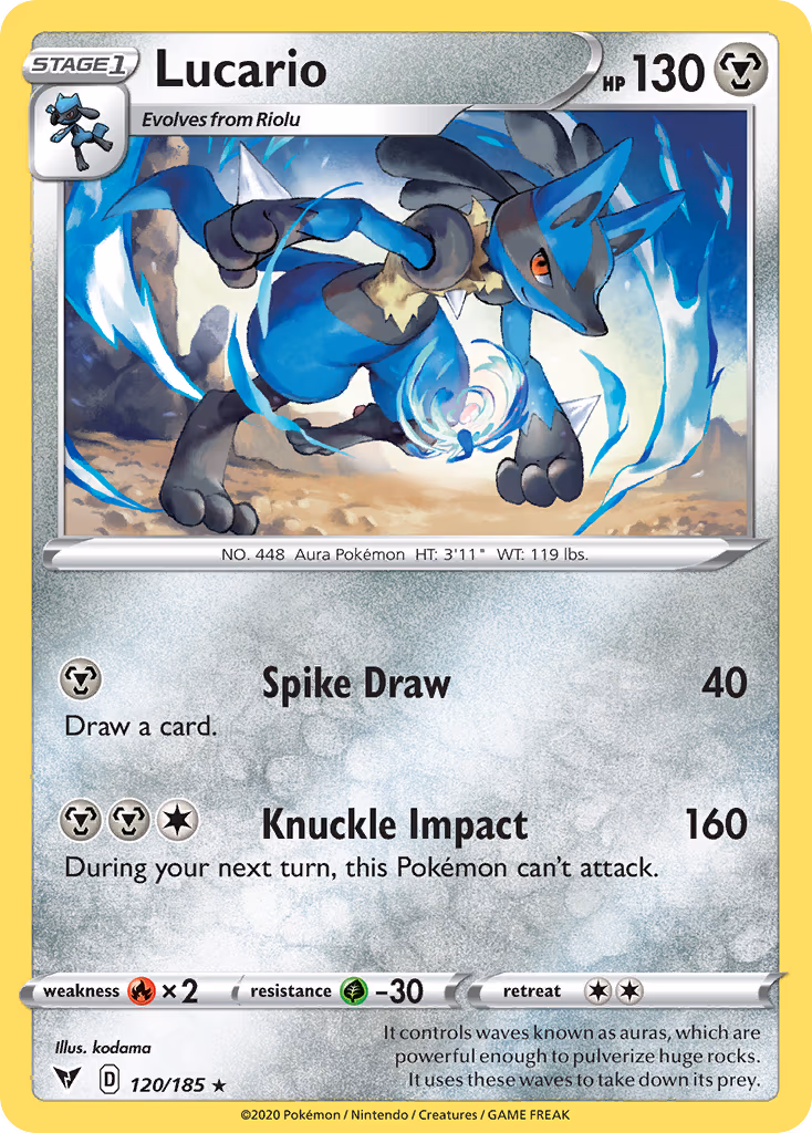 Lucario - Rare (120/185)