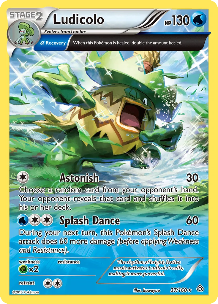 Ludicolo (Alpha) - Rare (37/160)