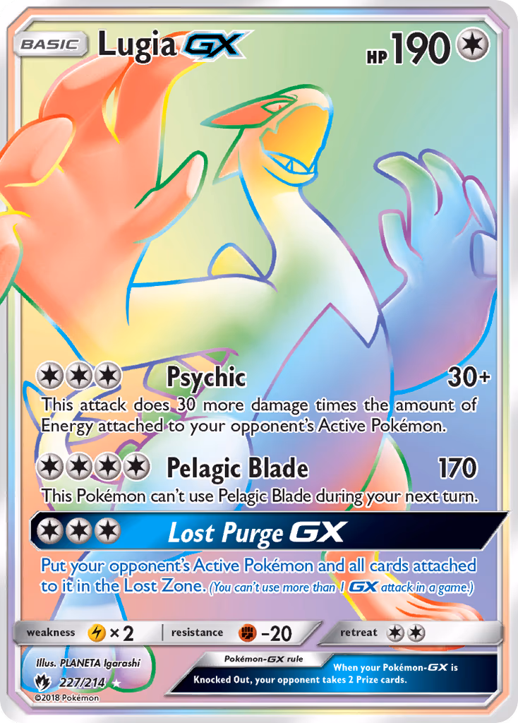 Lugia GX - Secret Rare (227/214)