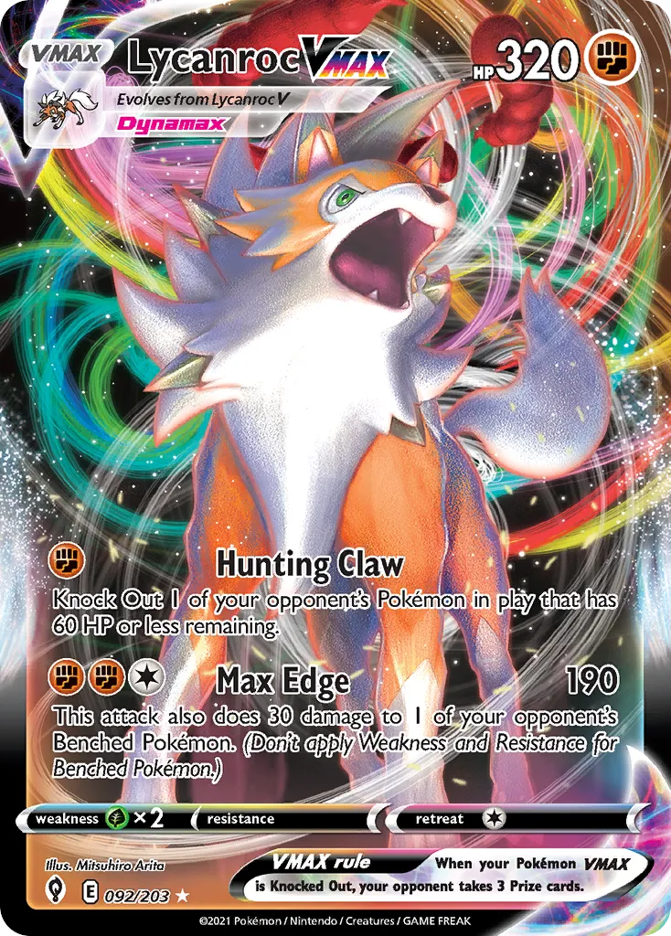 Lycanroc VMAX - Ultra Rare (092/203)