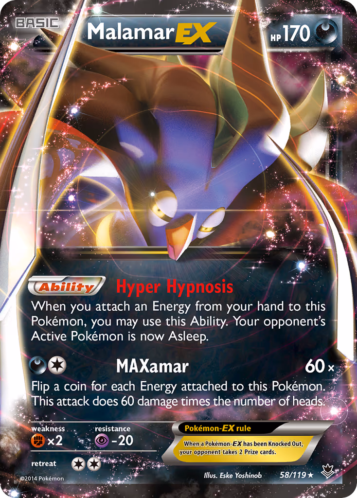 Malamar EX - Ultra Rare (58/119)
