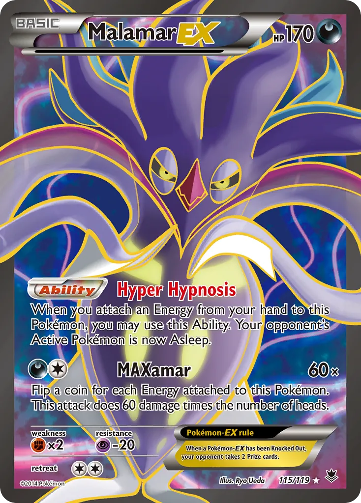 Malamar EX - Ultra Rare (115/119)