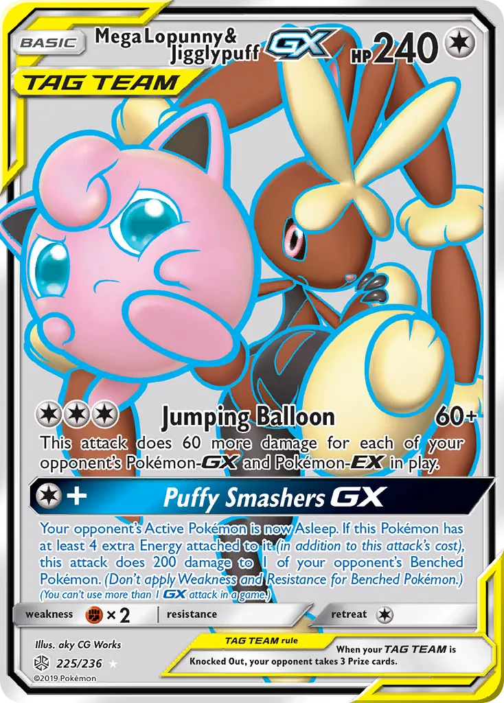 Mega Lopunny & Jigglypuff GX - Ultra Rare (225/236)