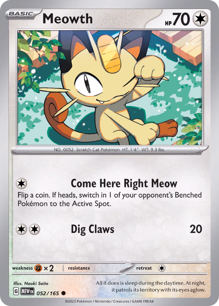 Meowth - Common (052/165)