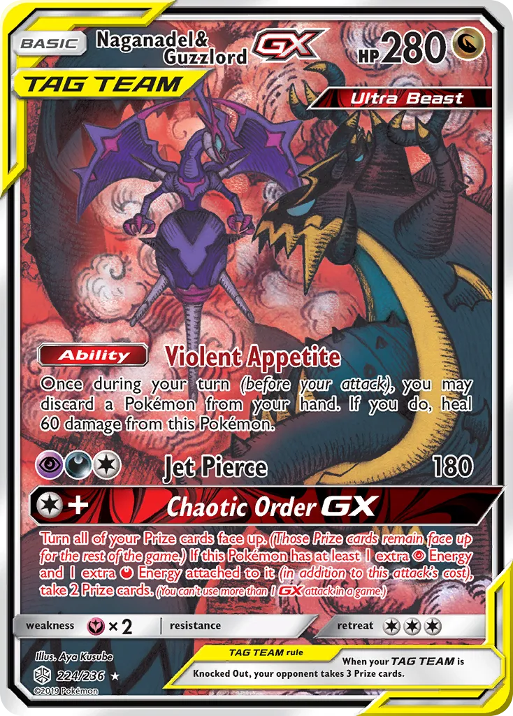Naganadel & Guzzlord GX - Ultra Rare (224/236)