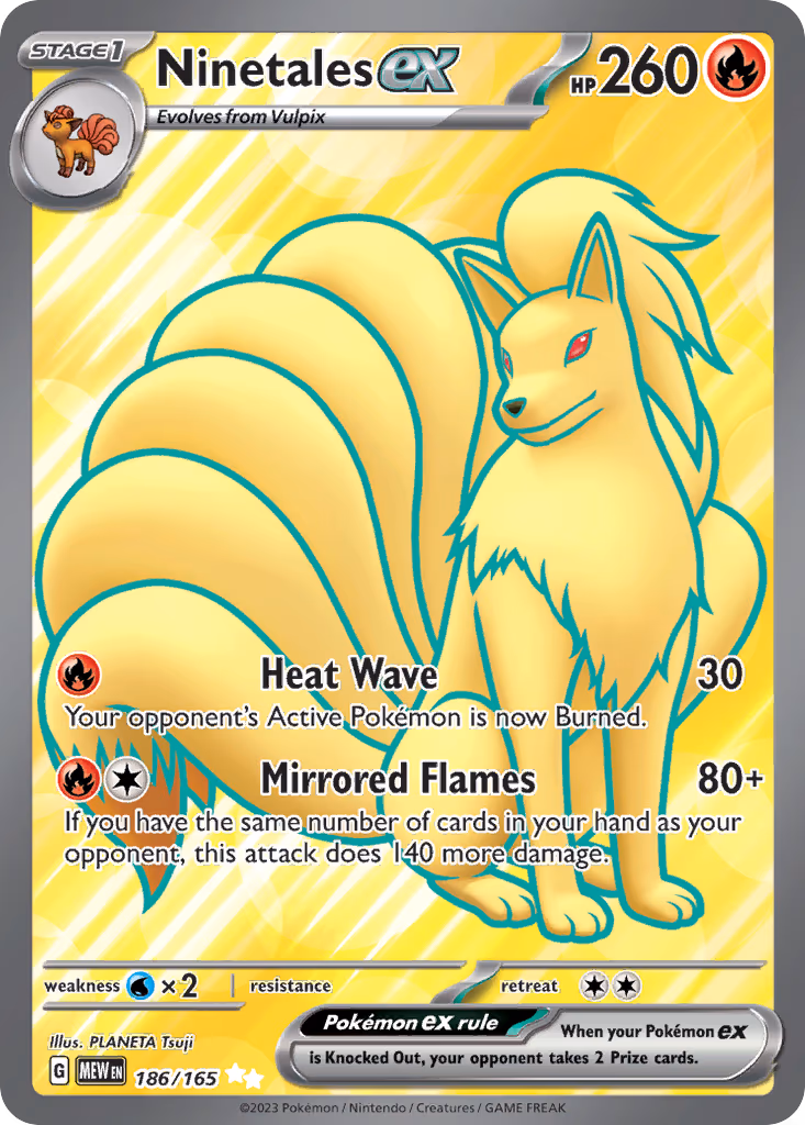 Ninetales ex - Ultra Rare (186/165)