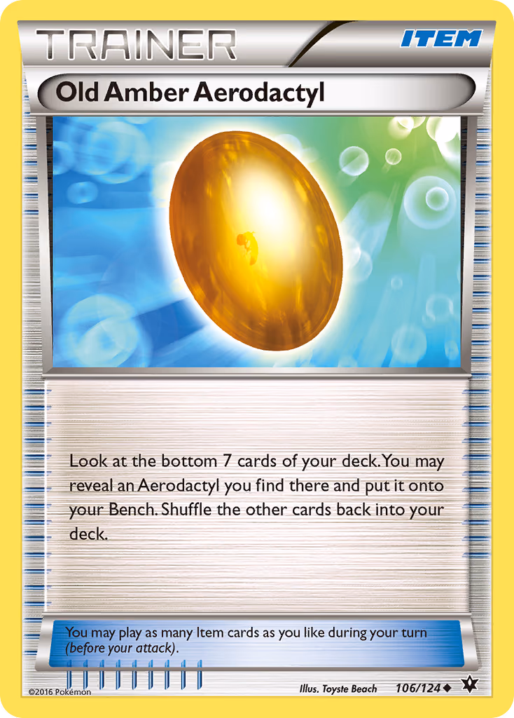 Old Amber Aerodactyl
