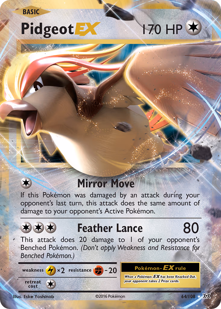 Pidgeot EX - Ultra Rare (64/108)