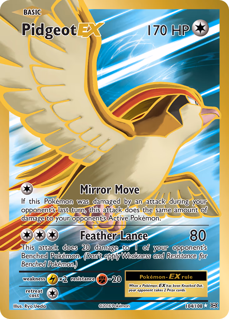 Pidgeot EX - Ultra Rare (104/108)