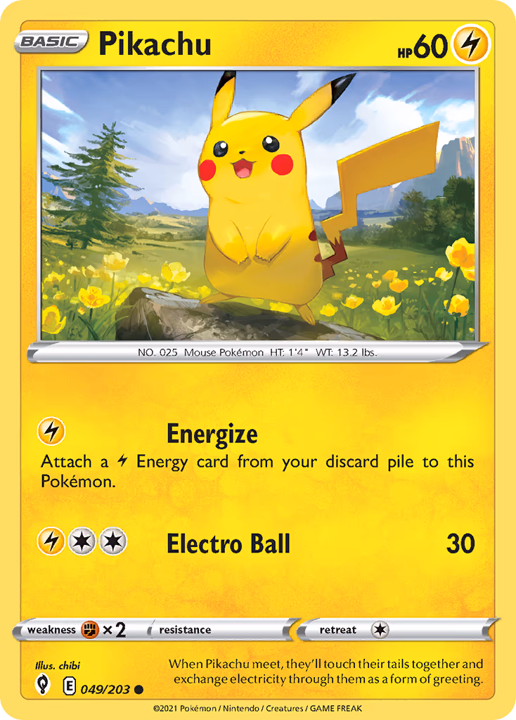 Pikachu - Common (049/203)