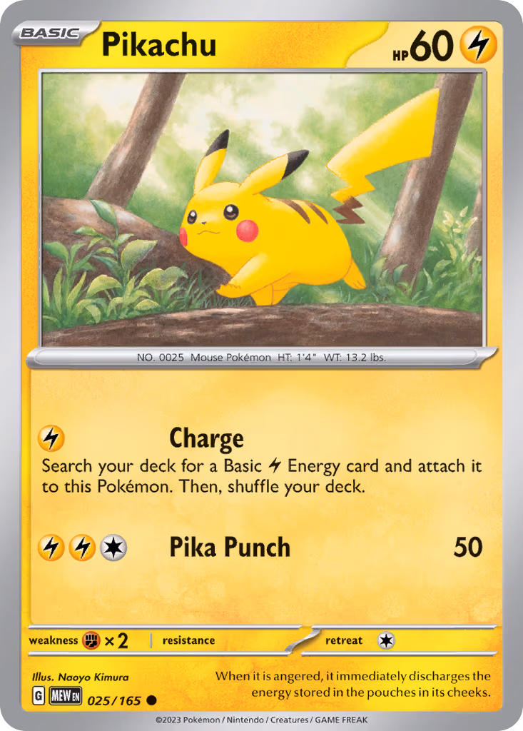 Pikachu - Common (025/165)