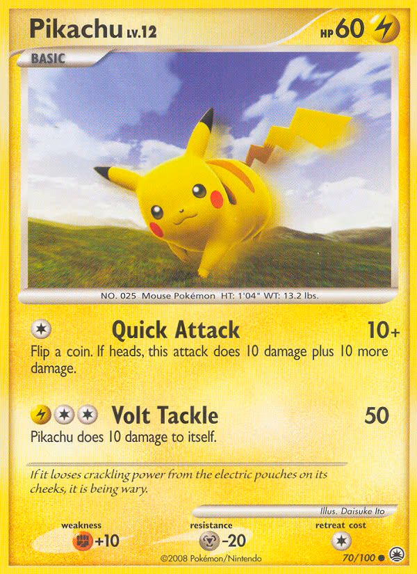 Pikachu - Common (70/100)