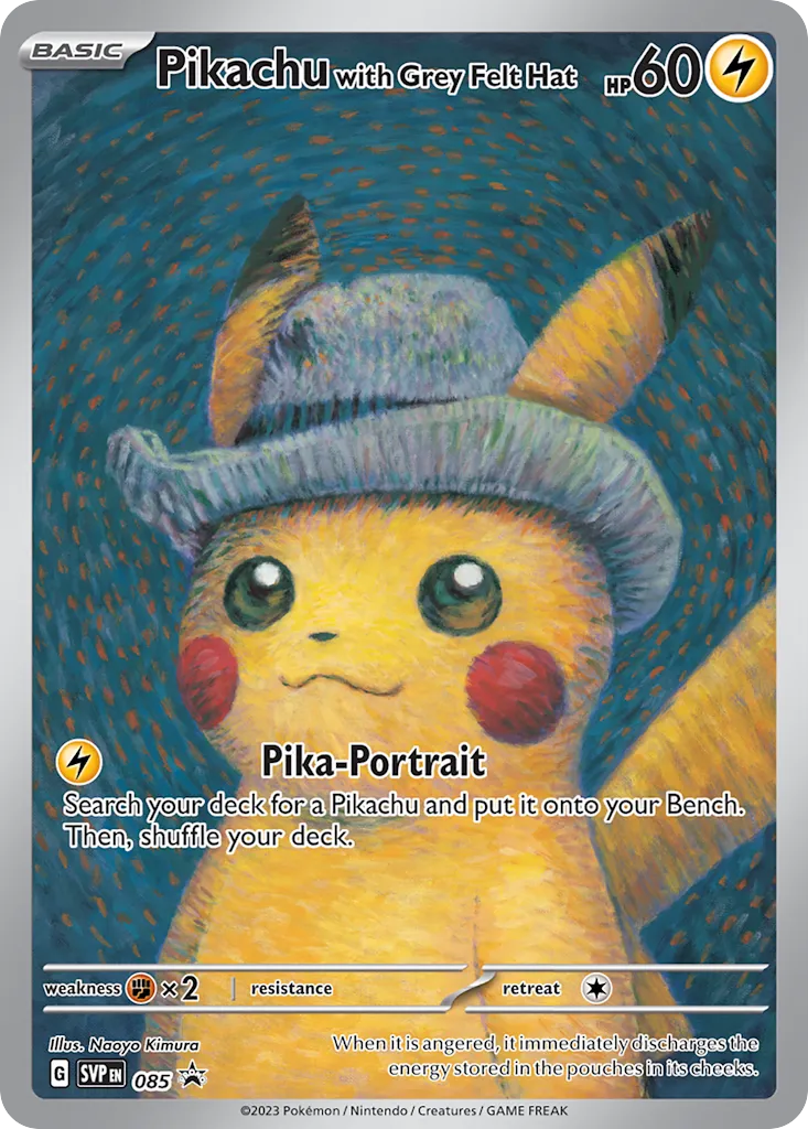 Pikachu with Grey Felt Hat - Promo (085)