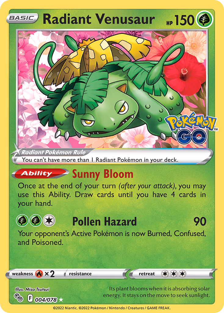 Radiant Venusaur - Radiant Rare (004/078)