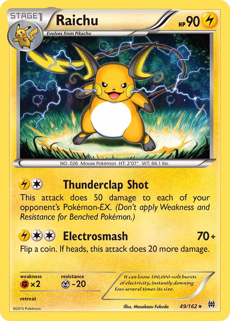 Raichu - Rare (49/162)