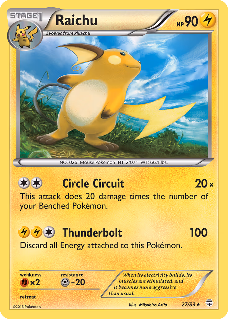 Raichu - Holo Rare (27/83)