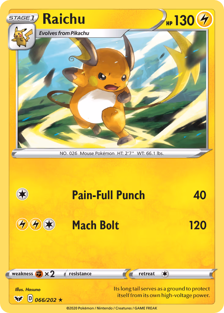 Raichu - Rare (066/202)