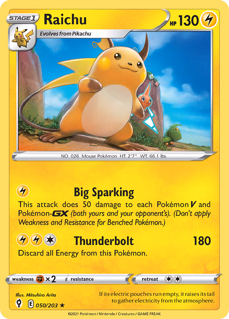 Raichu - Holo Rare (050/203)