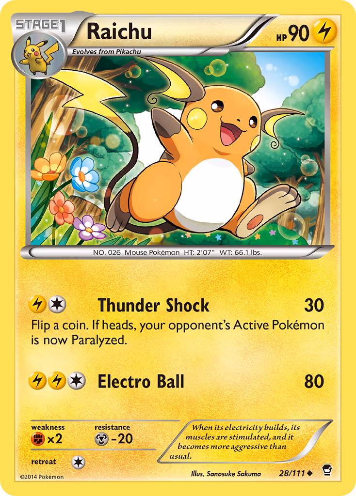 Raichu - Uncommon (28/111)