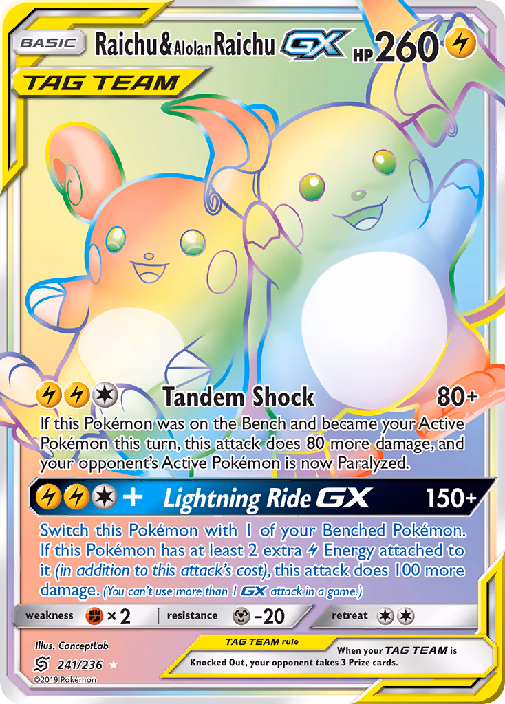 Raichu & Alolan Raichu GX