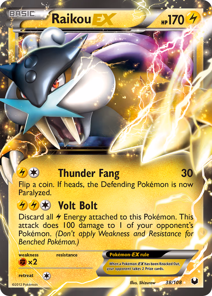 Raikou EX - Ultra Rare (38/108)